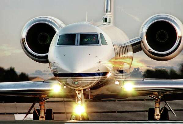 James David Phenicie Poster featuring the photograph Gulfstream G550 by James David Phenicie