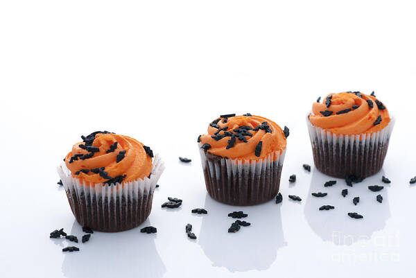 Baked Poster featuring the photograph Halloween Cupcakes by Juli Scalzi