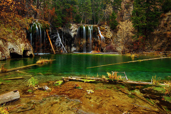 Colorado Poster featuring the photograph Hanging Lake Autumn by Jeremy Rhoades