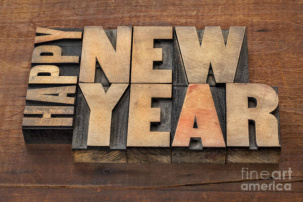 Antique Poster featuring the photograph Happy New Year by Marek Uliasz