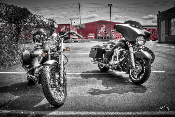 Harley Poster featuring the photograph Harleys and Coke by T Cairns