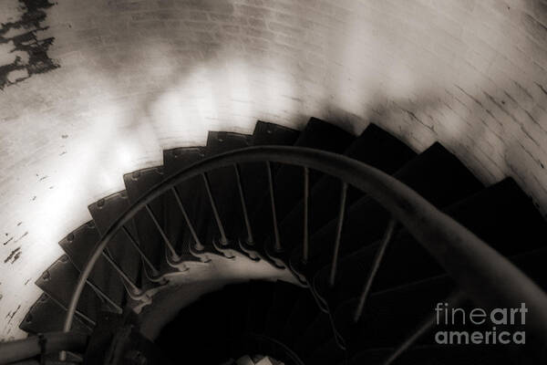 Staircase Poster featuring the photograph Hatteras Staircase by Angela DeFrias