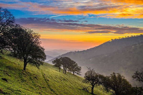 Landscape Poster featuring the photograph Hazy East Bay Sunrise by Marc Crumpler