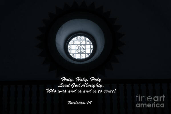 Bible Poster featuring the photograph He Is Coming - Revelation 4 8 by Ella Kaye Dickey