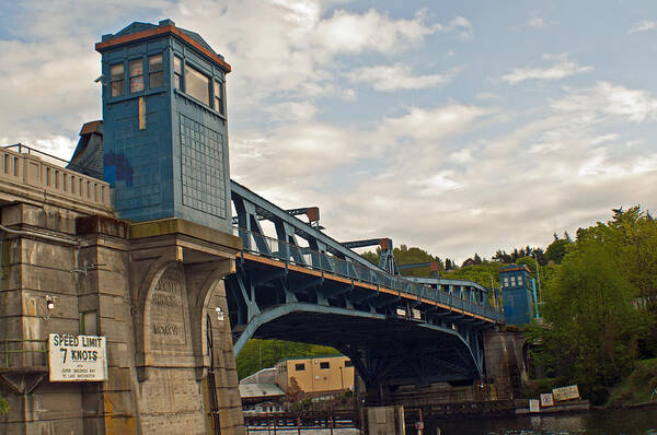 Washington Poster featuring the photograph Historical Fremont Drawbridge by Tikvah's Hope