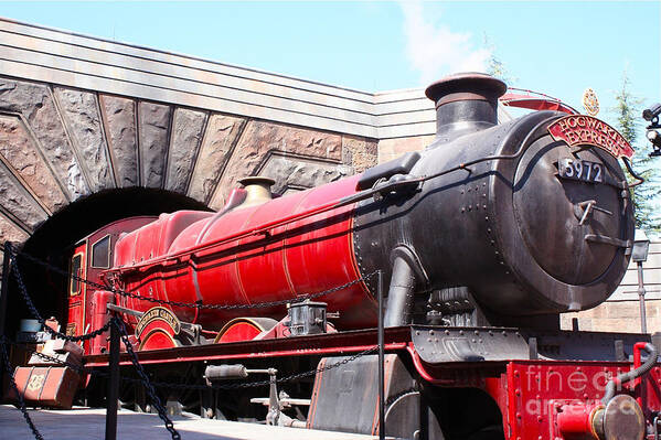 Harry Potter Poster featuring the photograph Hogwarts Express in Color 1 by Shelley Overton