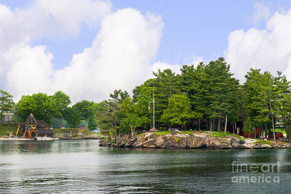 Canada Poster featuring the photograph Homes on the St lawrence Seaway by Brenda Kean