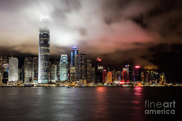 China Poster featuring the photograph Hong Kong skyline by Asiandreamphoto