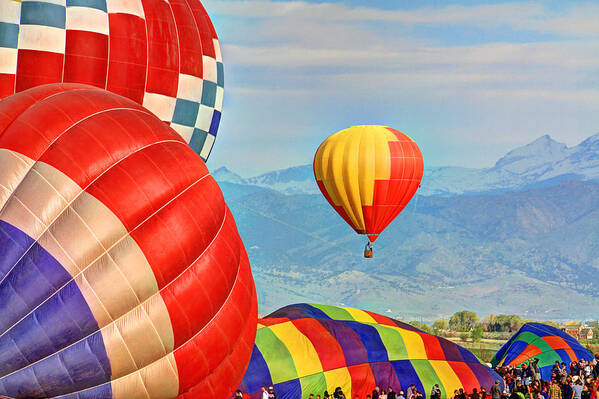Colorado Poster featuring the photograph Hot Air Balloons by Scott Mahon