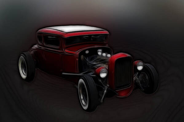 Ford Poster featuring the photograph Hot Rod Ford Art by Steve McKinzie