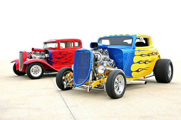 Hot Rods Poster featuring the photograph Hotties by Christopher McKenzie