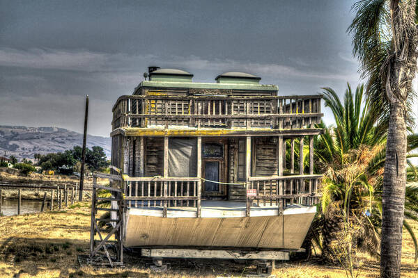 Alviso Poster featuring the photograph Houseboat by SC Heffner