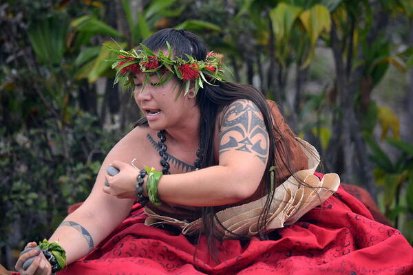 Woman Poster featuring the photograph Hula Woman by Lori Seaman