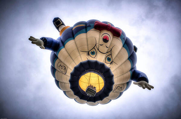 Art Canvas Poster featuring the photograph Humpty Dumpty Hot Air Balloon by Thom Zehrfeld