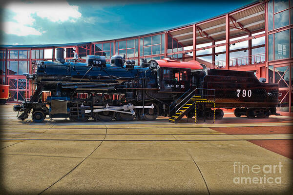 Train Poster featuring the photograph I. C. R. R. 790 by Gary Keesler