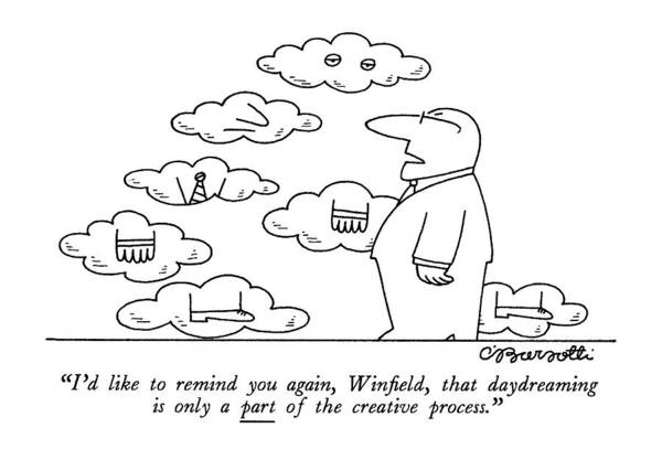 Business Poster featuring the drawing I'd Like To Remind by Charles Barsotti