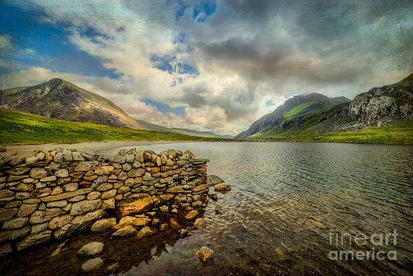 Cwm Idwal Poster featuring the photograph Idwal Lake Snowdonia #2 by Adrian Evans