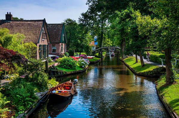 Netherlands Poster featuring the photograph Idyllic Village 15. Venice of the North by Jenny Rainbow