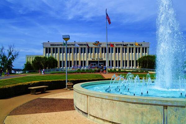 Museum Poster featuring the digital art Indianapolis Motor Speedway Museum by P Dwain Morris