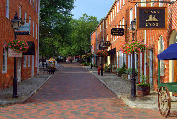 New England Poster featuring the photograph Inn Street Newburyport Massachusetts by Caroline Stella