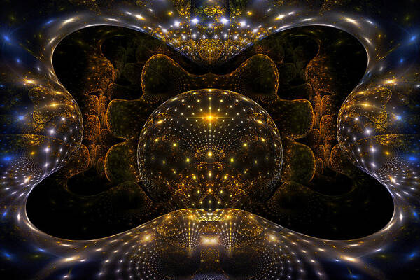 Fractal Poster featuring the digital art Inner Space by Phil Clark