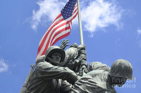 Iwo Jima Memorial Poster featuring the photograph Iwo Jima Memorial by Allen Beatty