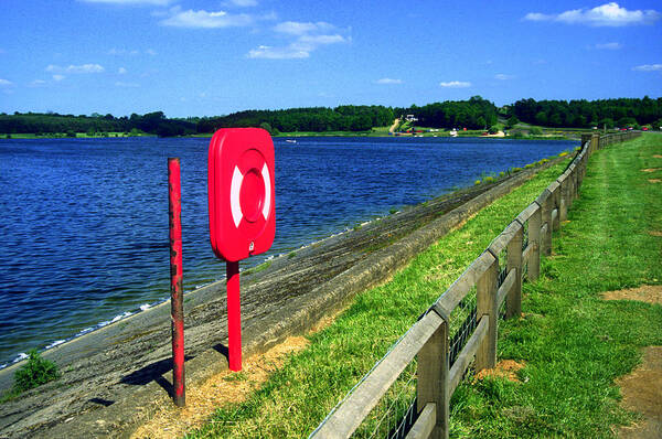 Jetty Poster featuring the photograph Jetty LifeBuoy by Gordon James