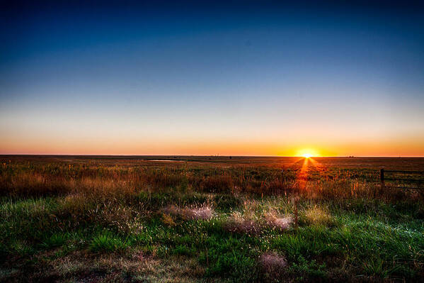 Jay Stockhaus Poster featuring the photograph Kansas Sunrise by Jay Stockhaus