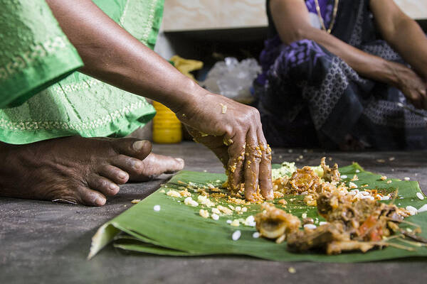 Banana Leaf Poster featuring the photograph Kerala Cuisine by Sonny Marcyan