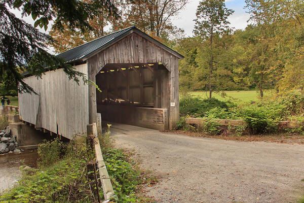 Kidder Hill Covered Bridge Poster featuring the photograph Kidder Hill covered bridge by Vance Bell