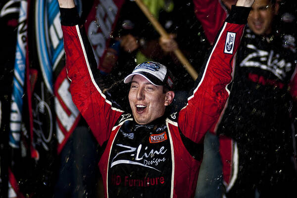 Kyle Busch Poster featuring the photograph Kyle Busch Wins NNS by Kevin Cable
