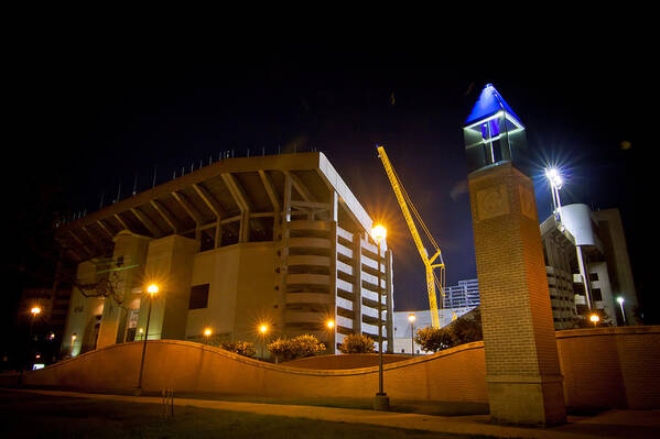 Aggies Poster featuring the digital art Kyle Field by Linda Unger