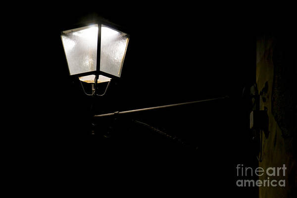 Lamp Poster featuring the photograph Lamp by night by Stefano Piccini