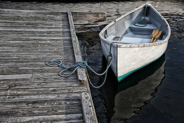 Boat Poster featuring the photograph Left at the Dock by Karol Livote