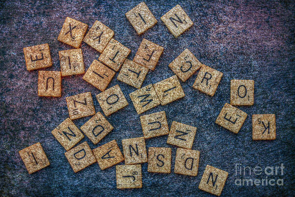 Lets Play Scrabble Poster featuring the photograph Lets Play Scrabble by Randy Steele