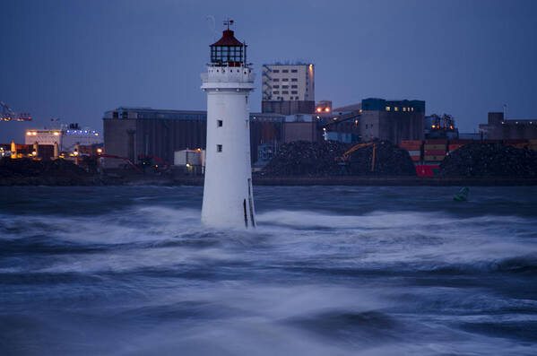 Lighthouse Poster featuring the photograph Lighthouse in the Storm by Spikey Mouse Photography