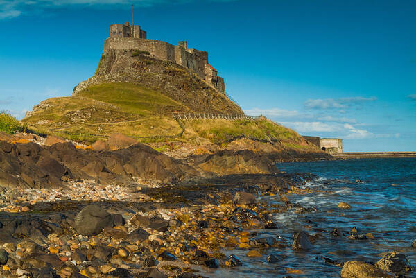 Northumberland Poster featuring the photograph Lindisfarne Castle by David Ross