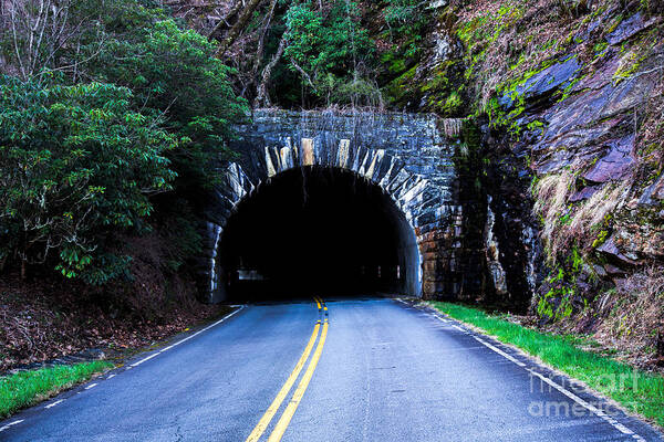 The Little Switzerland Tunnel Located Off The Blue Ridge Parkway In Marion Poster featuring the photograph Little Switzerland Tunnel by Robert Loe