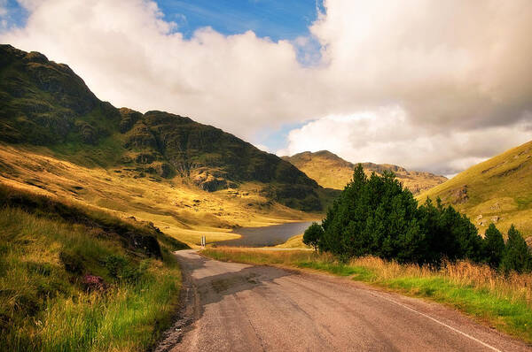 Jenny Rainbow Fine Art Photography Poster featuring the photograph Living Room for the Soul. Rest and Be Thankful. Scotland by Jenny Rainbow