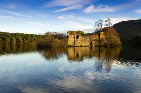 Loch Poster featuring the photograph Loch An Eilein Castle by Karl Normington