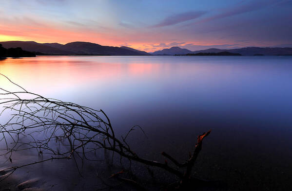  Loch Lomond Sunset Poster featuring the photograph Loch Lomond Sunset by Grant Glendinning