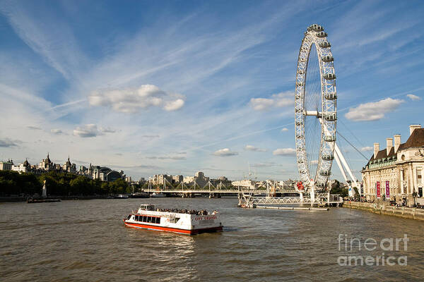 London Poster featuring the photograph London Eye by Rick Piper Photography