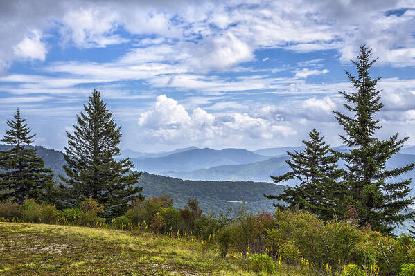 Blue Ridge Mountains Poster featuring the photograph Looking East by Jim Dollar