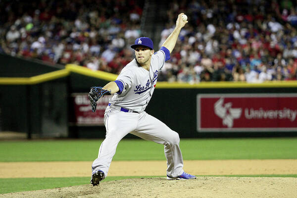 American League Baseball Poster featuring the photograph Los Angeles Dodgers V Arizona by Jason Wise