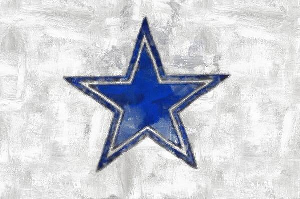 Dallas Cowboys Poster featuring the digital art The Brand #1 by Carrie OBrien Sibley