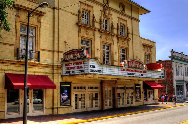 Lucas Theatre For The Arts Poster featuring the photograph Lucas Theatre For The Arts by Greg and Chrystal Mimbs