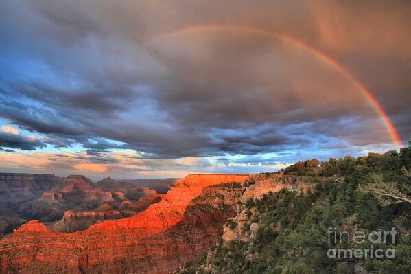 Mather Point Poster featuring the photograph Lucky Charms At Grand Canyon by Adam Jewell