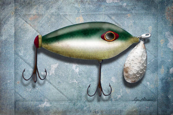 Fishing Poster featuring the digital art Lure I by April Moen