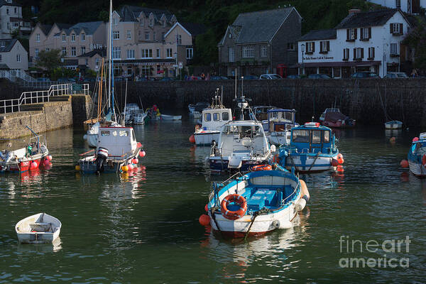 Lynmouth Poster featuring the photograph Lynmouth Harbour Devon by Louise Heusinkveld