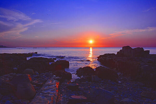 Maine Coast Sunrise Poster featuring the photograph Maine Coast Sunrise by Raymond Salani III